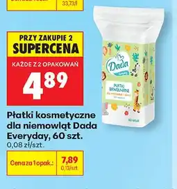 Biedronka Płatki kosmetyczne dla niemowląt Dada Everyday 60szt oferta