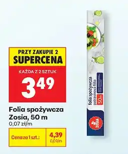Biedronka Folia spożywcza Zosia 50m oferta