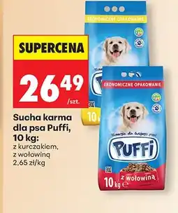 Biedronka Sucha karma dla psa Puffi z kurczakiem oferta