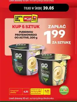 Biedronka Pudding proteinowy Go Active oferta