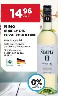 Stokrotka Market Wino Simply 0% Bezalkoholowe oferta