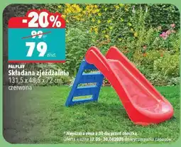 Biedronka PALPLAY Składana zjeżdżalnia oferta