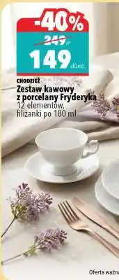 Biedronka Zestaw kawowy z porcelany Fryderyka oferta