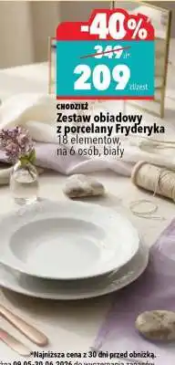 Biedronka Zestaw obiadowy z porcelany Fryderyka oferta
