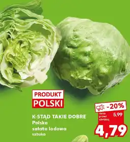 Kaufland K-Stąd Takie Dobre, Sałata lodowa oferta