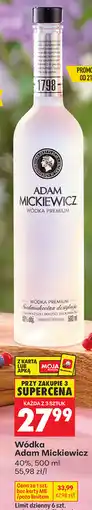 Biedronka Wódka Adam Mickiewicz 40% oferta