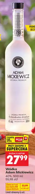 Biedronka Wódka Adam Mickiewicz 40% oferta