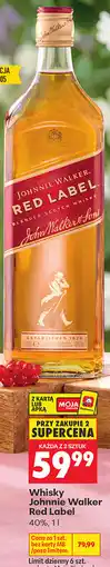 Biedronka Whisky Johnnie Walker Red Label 40% oferta