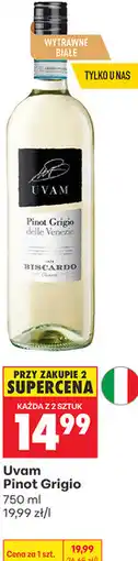 Biedronka Uvam Pinot Grigio oferta