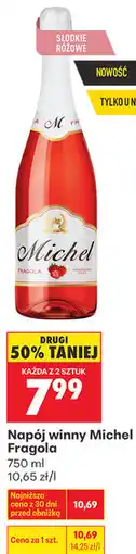 Biedronka Napój winny Michel Fragola oferta