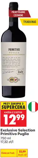 Biedronka Exclusive Selection Primitivo Puglia oferta