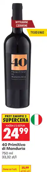Biedronka 40 Primitivo di Manduria oferta