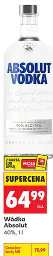 Biedronka Wódka Absolut 40% oferta