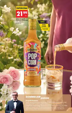 Biedronka Likier Krupnik Popcorn & Karmel 15% oferta