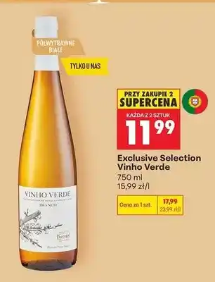 Biedronka Wino Exclusive Selection Vinho Verde oferta
