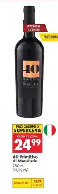 Biedronka Wino 40 Primitivo di Manduria oferta