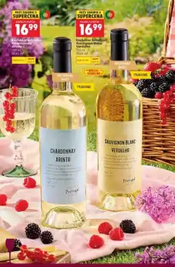 Biedronka Wino Exclusive Selection Chardonnay Arinto białe wytrawne oferta
