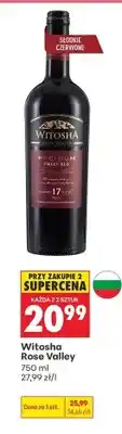 Biedronka Wino Witosha Rose Valley słodkie czerwone oferta