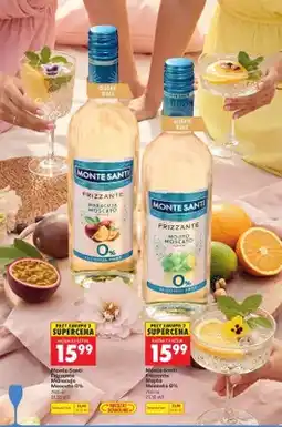 Biedronka Wino bezalkoholowe Monte Santi Frizzante Maracuja Moscato 0% oferta
