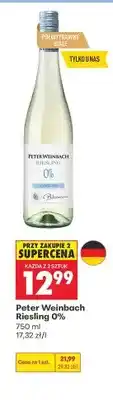Biedronka Wino bezalkoholowe Peter Weinbach Riesling 0% oferta