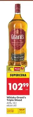 Biedronka Whisky Grant's Triple Wood 40% oferta