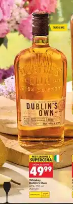 Biedronka Whiskey Dublin's Own 40% oferta