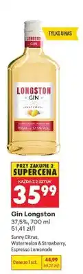 Biedronka Gin Longston Sunny Citrus 37,5% oferta