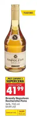 Biedronka Brandy Napoleon Recherché Pons 36% oferta