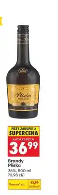 Biedronka Brandy Pliska 36% oferta