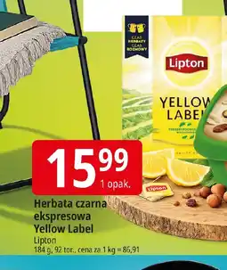 E.Leclerc Lipton Herbata czarna ekspresowa Yellow Label oferta