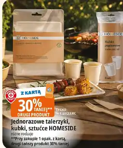 E.Leclerc Homeside Jednorazowe talerzyki, kubki, sztućce oferta