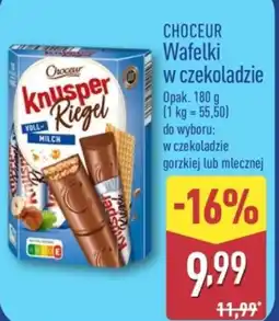 ALDI Choceur Wafelki w czekoladzie oferta