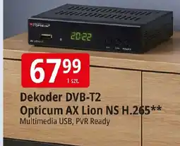 E.Leclerc Opticum Dekoder DVB-T2 ax Lion ns H.265 oferta