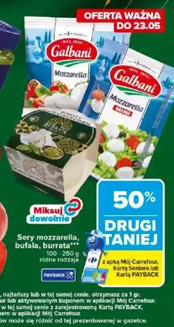 Carrefour Market Galbani Sery mozzarella, bufala, burrata oferta