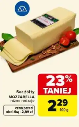 Carrefour Market Carrefour Ser żółty Mozzarella oferta
