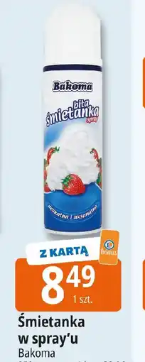 E.Leclerc Bakoma Śmietanka w spray'u oferta