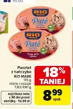 Carrefour Market Rio Mare Pasztet z tuńczyka oferta