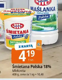 E.Leclerc Mlekovita Śmietana Polska 18% oferta