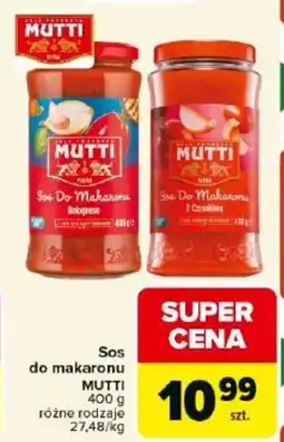 Carrefour Market Mutti Sos do makaronu oferta