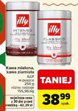 Carrefour Market Illy Kawa mielona, ziarnista oferta