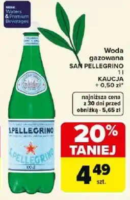 Carrefour Market San Pellegrino Woda gazowana oferta
