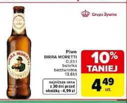 Carrefour Market Birra Moretti Piwo oferta
