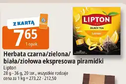 E.Leclerc Lipton Herbata ekspresowa piramidki oferta