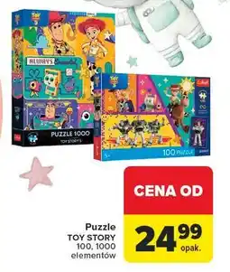 Carrefour Puzzle 100-1000 elementów toy story Trefl oferta