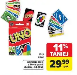 Carrefour Gra uno Mattel oferta