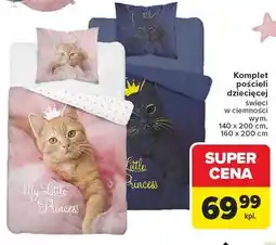 Carrefour Komplet pościeli dziecięcej świecącej w ciemności oferta