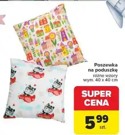 Carrefour Poszewka na poduszke 40 x cm oferta