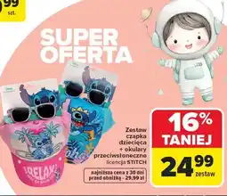 Carrefour Zestaw czapka + okulary przeciwsłoneczne stitch oferta