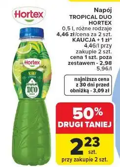 Carrefour Napój kiwi-limonka Hortex Tropical Duo oferta