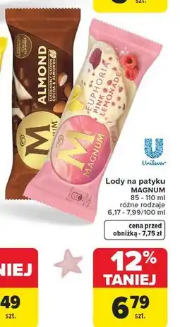 Carrefour Lód pink lemonade Algida Magnum oferta